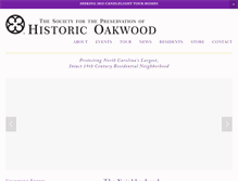 Tablet Screenshot of historicoakwood.org